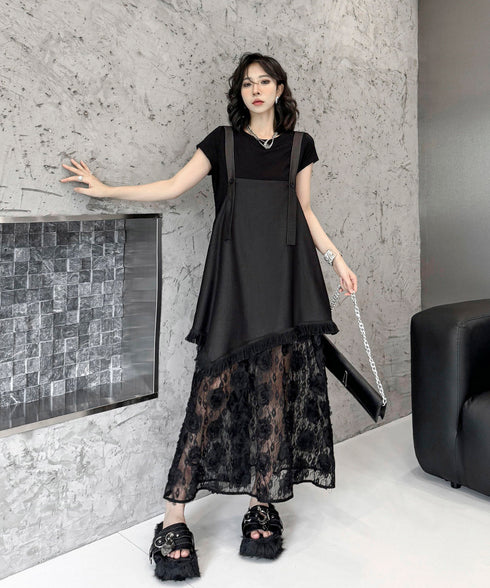 Splicing Lace Dress